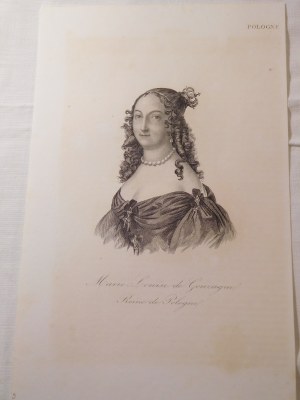 1836-1837. CHODŹKO Leonard, Marie Louise de Gozague, reine de Pologne.