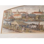 1850 ca. WARSAW. Summer Vistula Baths.