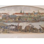 1850 ca. WARSAW. Summer Vistula Baths.