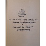 1963-1987. Sammlung von 2 französischen Büchern mit Widmung des Autors. BIZIEAU Violette, Sentes. CESBRON Gilbert, Journal ohne Datum.