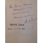 1933-1946. Sammlung von 2 französischen Büchern mit Widmung des Autors. LEFEVRE Luc J., L'Existentialiste est-il un Philosophe? PAYER André, Petits Ciels.