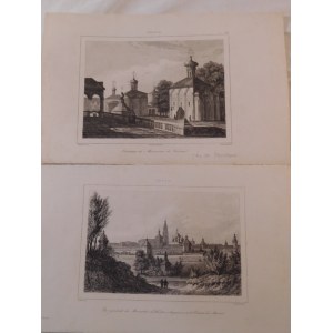 1838. COLLECTION OF 2 INTAGLIOS OF THE TROITSK-SERGIEV LAVRA.