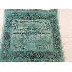 1881. COLLECTION OF 2 BONDS OF THE GREAT TSARIST RAILROAD - MOSCOW-PETERSBURG.