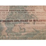 1881. COLLECTION OF 2 BONDS OF THE GREAT TSARIST RAILROAD - MOSCOW-PETERSBURG.