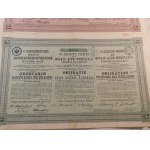 1895. COLLECTION OF 2 BONDS OF THE TSAR'S RAILROADS - MOSCOW-KIYAH-VORONEZH.