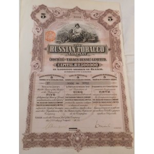 1915. DIE RUSSISCHE TABAKGESELLSCHAFT 5 PFUND STERLING.