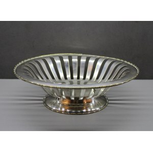 Platerowa patera ażurowa, 1 poł. XX w.