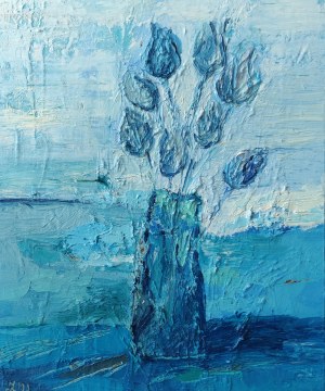 Izabella Sowier-Kasprzyk (ur. 1972), Blue tulips, 2021