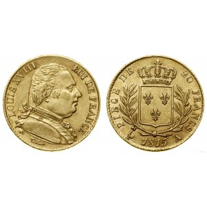 Francja, 20 franków, 1815 A, Paryż