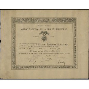 Frankreich, Nationaler Orden der Ehrenlegion, 4. Klasse (L'Ordre national de la Légion d'honneur)