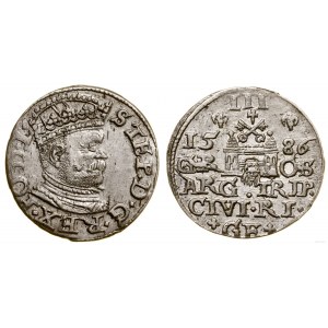 Polska, trojak, 1586, Ryga