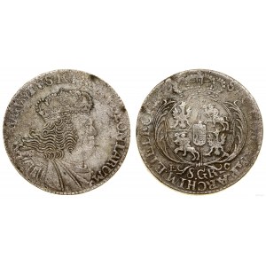 Polska, 8 groszy (dwuzłotówka), 1753 EC, Lipsk
