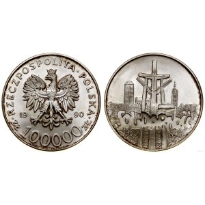 Polska, 100.000 złotych, 1990, USA