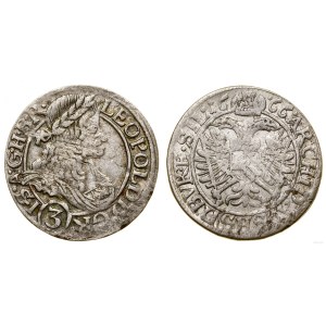 Śląsk, 3 krajcary, 1666 SHS, Wrocław