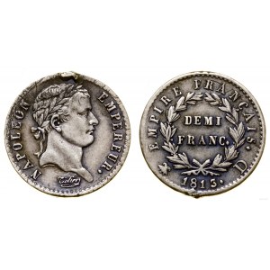 Francja, 1/2 franka (demi franc), 1813 D, Lyon