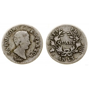Francja, 1/4 franka (quart), AN 13 (1804-1805) BB, Strasburg