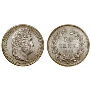 Francja, 50 centymów, 1846 B, Rouen