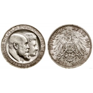 Niemcy, 3 marki, 1911, Stuttgart