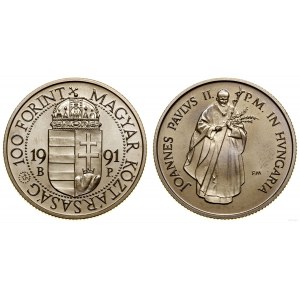 Węgry, 100 forintów, 1991, Budapeszt