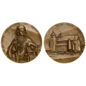 Polska, medal z serii królewskiej koszalińskiego oddziału PTAiN - Bolesław Kędzierzawy, 1989, Warszawa