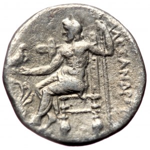 Kings of Macedon, uncertain mint in Macedon or Greece, AR drachm (Silver, 3.90g, 18mm) in the name of Alexander III the