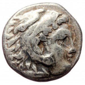 Kings of Macedon, Alexander III 'the Great' (336-323 BC) AR Drachm (Silver, 17mm, 4.09g) struck under Antigonos I Monopt