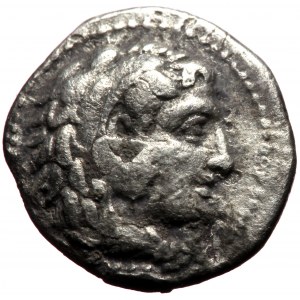 Kingdom of Macedon, Philip III AR Hemidrachm (Silver, 1.97g, 13mm) In the name and types of Alexander III, Babylon,ca 32