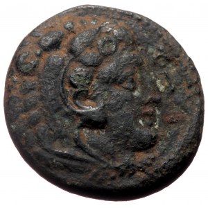 Kings of Macedon Æ Unit (Bronze, 5.3g, 17mm) Philip III Arrhidaios (323-317 BC) In the name of Alexander III. Tarsos min