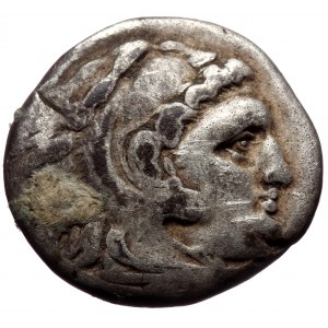 Kingdom of Macedon, Alexander III. (336-323 BC), AR drachm (Silver, 17,4 mm, 4,05 g), Lampsakos, ca. 310-301 BC.