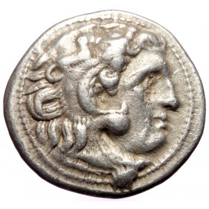 Kingdom of Macedon, Antigonos I Monophthalmos, AR drachm (Silver, 17,5 mm, 4,21 g), in the name and types of Alexander I