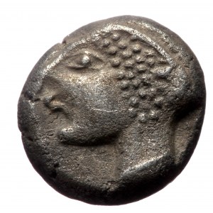 IONIA, Phokaia, AR diobol (Silver, 1.24g, 10mm) c. 521-478 BC