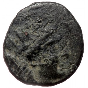 Ionia, Smyrna, AE (bronze, 1,11 g, 10 mm), mag. -otas, 170-145 BC