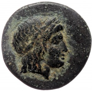 Ionia, Kolophon, AE dichalkon (Bronze, 15,1 mm, 2,15 g), struck under magistrate Kleandros, ca. 330-294 BC.