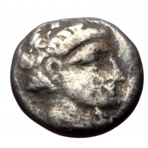 SATRAPS of CARIA, Hekatomnos, (ca. 392-376 BC) AR diobol (Silver, 1.21g, 10mm)