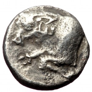 SATRAPS of CARIA. Hekatomnos. Circa 392-376 BC. AR Diobol (Silver, 1.30g, 11mm) Mylasa