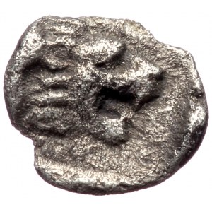Caria, uncertain AR tetartemorion (Silver 0,20g 6mm) ca 420-350 BC.