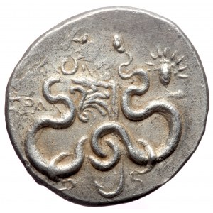 Lydia, Tralleis, AR cistophoric tetradrachm (Silver, 29,0 mm, 12,62 g), ca. 140-135 BC.