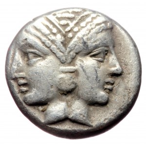 Mysia, Lampsakos, AR trihemiobol (Silver, 1.30g, 12mm) 4th-3rd centuries BC