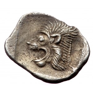 Mysia, Kyzikos, AR obol (Silver, 0.74g, 12mm), 5th cent. BC