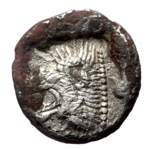 Mysia, Kyzikos, AR trihemiobol (?) (Silver, 0.86g, 12mm) ca. 450-400 BC