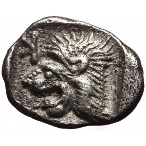 Mysia, Kyzikos AR Obol (Silver, 0.77g, 11mm) ca 480 BC.