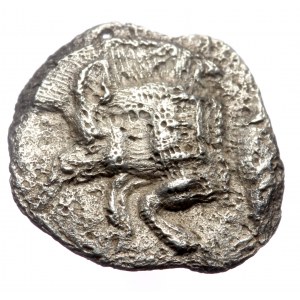 MYSIA, Kyzikos AR Obol (Silver, 0.72g, 11mm) ca 480-400 BC.