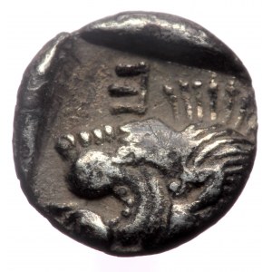 Mysia, Kyzikos AR Obol (Silver, 0.50g, 9mm) ca 450-400 BC.