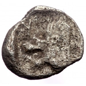 Mysia, Kyzikos AR Obol (Silver, 0.58g, 9mm) ca 450-400 BC.