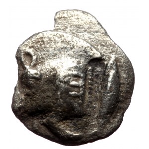 Mysia, Kyzikos, AR obol (Silver, 0.48g, 11mm), 5th cent. BC