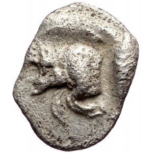 Mysia, Kyzikos AR hemiobol (Silver, 0,36g, 10mm) ca 450-400 BC.