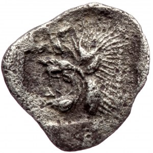 Mysia, Kyzikos AR hemiobol (Silver, 0,32g, 10mm) ca 450-400 BC