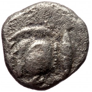 Mysia, Cyzicus, AR obol (Silver, 10,1 mm, 1,14 g), 5th century BC.