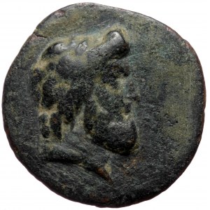 Phrygia, Akmoneia AE (Bronze, 2.81g, 19mm) Timotheos Menela, magistrate.