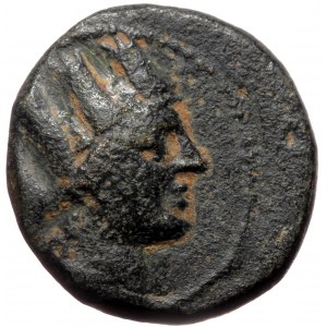 Phrygia. Apameia, AE (bronze, 4,48 g, 16 mm) mag. Kephisos, Skau-, ca. 133-48 BC